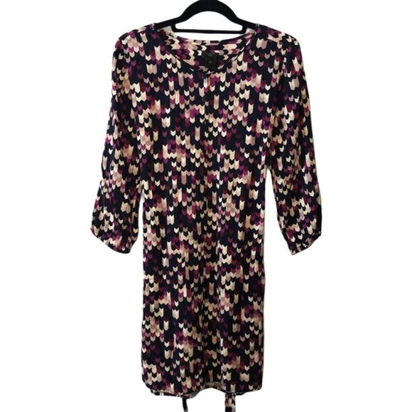Ann Taylor Factory Graphic Dress With Belt - Picture 1 of 14